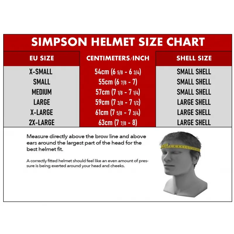 SIMPSON 620003CF Шолом для автоспорту закритий CARBON BANDIT, Snell SA2015, р-р L №8