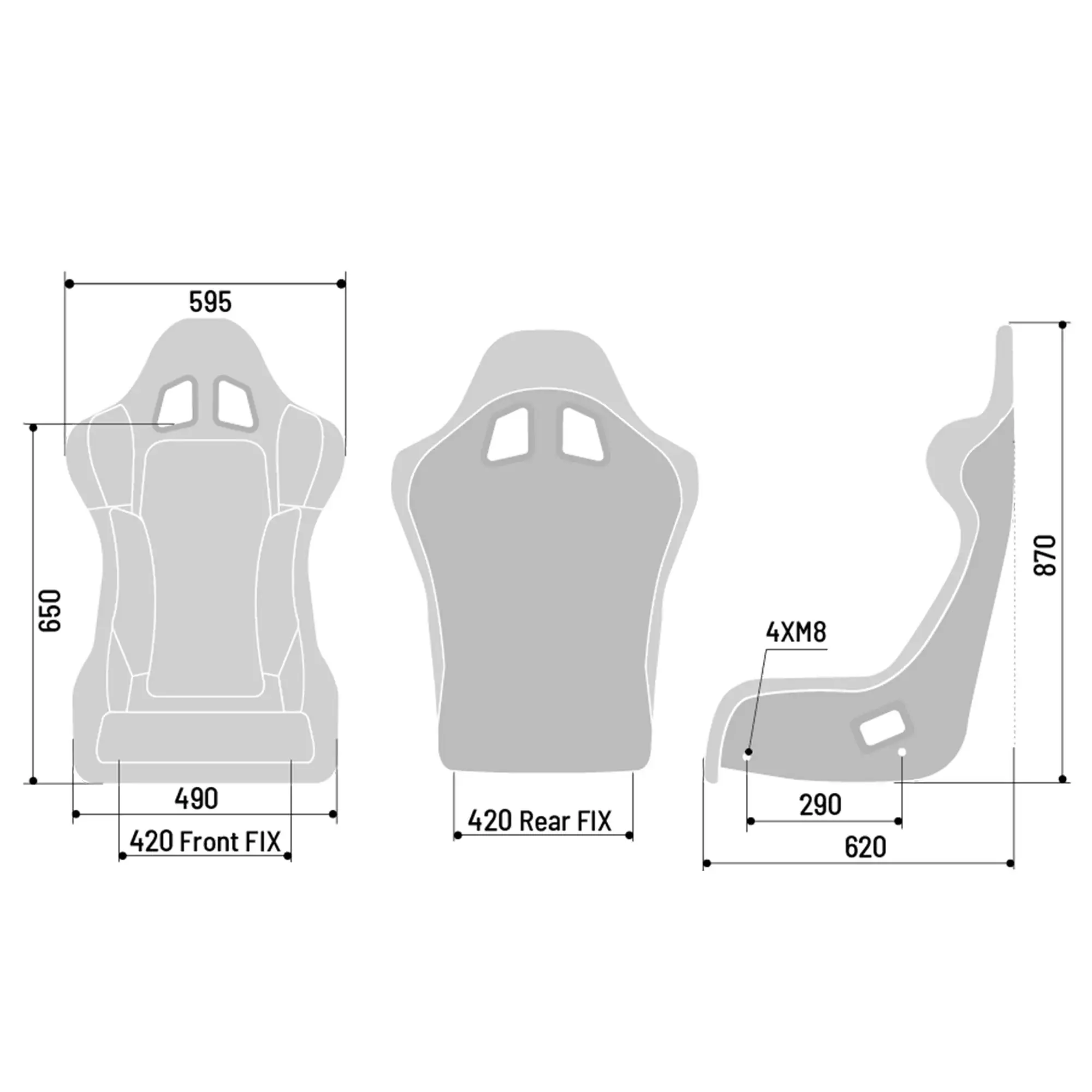 SPARCO 008009RNR Крісло/сидіння для автоспорту GRID Q, FIA 8855-1999, чорне №4