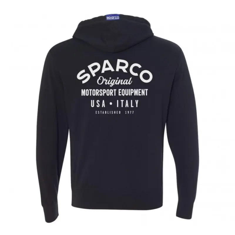 Sparco SPASP04800NR2M Sweatshirt ZIP Garage BLK - Medium