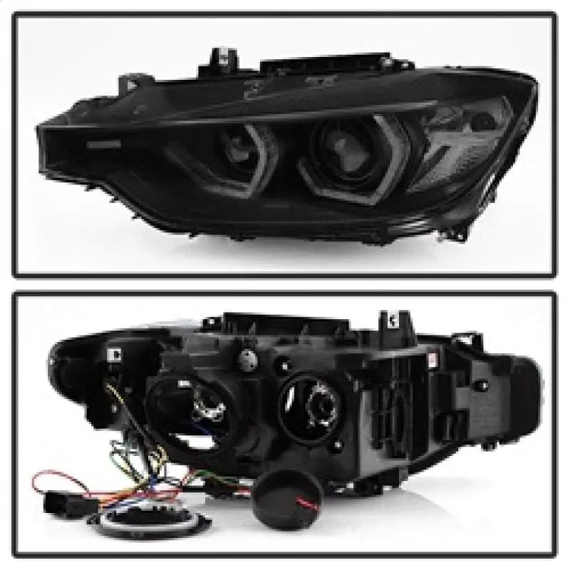 Spyder 12-14 BMW F30 3 Series 4DR Projector Headlights - LED DRL - Blk Smoke PRO-YD-BMWF3012-DRL-BSM №17