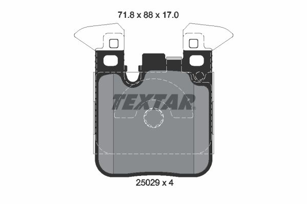 TEXTAR 2502902 Гальмівні колодки задні для BMW 1 (F20, 21), 2 (F22, F23), 3 (F30, F31), 4 (F32, F33) M-Technik №2