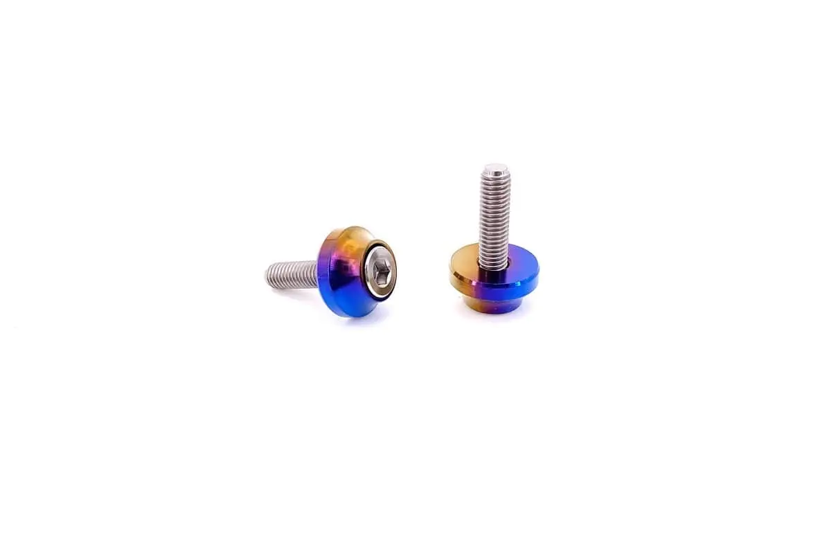 Titanium BMW Trunk Liner Billet Dress Up Hardware Kit - Rainbow №8