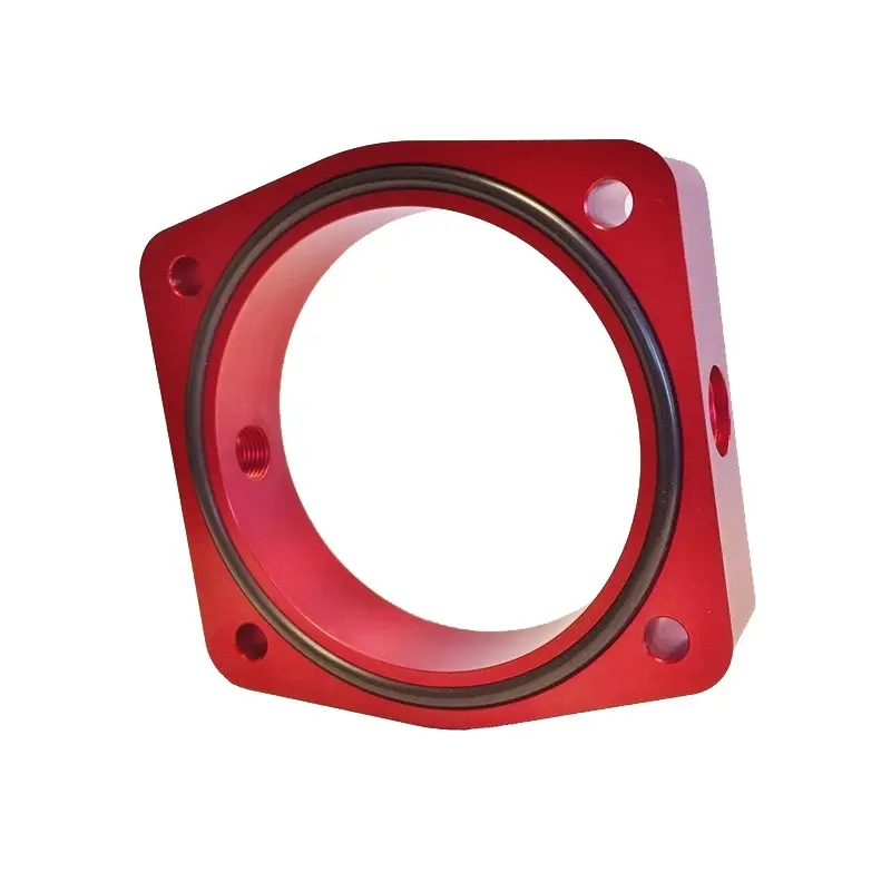 Torque Solution TQSTS-TBS-024R 03-06 Nissan 350Z / 02-09 Nissan Maxima 3.5L V6 Throttle Body Spacer (Red)