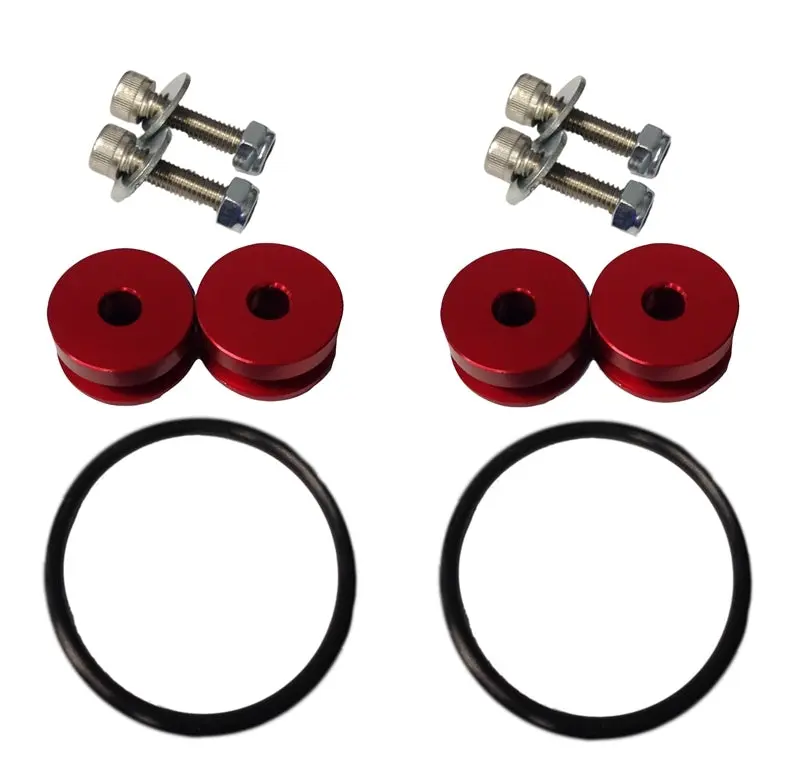 Torque Solution TQSTS-UNI-026R Billet Bumper Quick Release Kit (Red): Universal