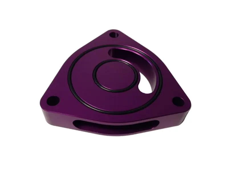 Torque Solution TQSTS-GEN-002PR-6 Blow Off BOV Sound Plate (Purple): 2016 + Honda Civic Si