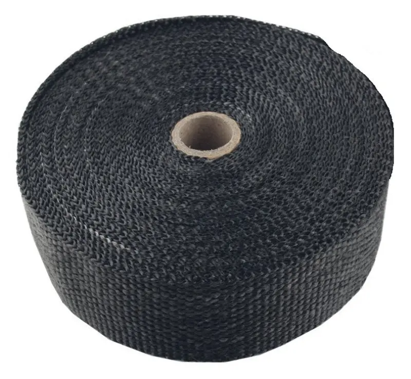 Torque Solution TQSTS-EW-2X25BK Fiberglass Exhaust Wrap Universal 1inx50ft - Black