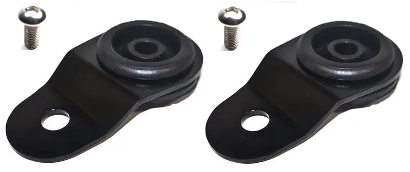 Torque Solution TQSTS-EV-009IC Radiator Mount Combo With Inserts (Black) : Mitsubishi Evolution 7/8/9