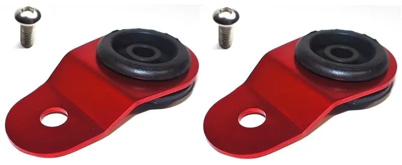 Torque Solution TQSTS-EV-008IC Radiator Mount Combo With Inserts (RED) : Mitsubishi Evolution 7/8/9