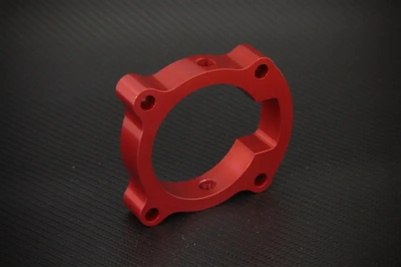 Torque Solution TQSTS-TBS-018R Throttle Body Spacer (Red): Hyundai Genesis Coupe 2.0T 10-12