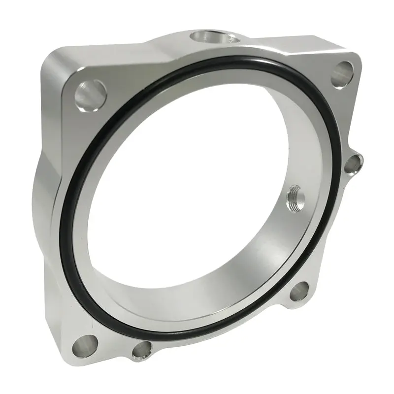 Torque Solution TQSTS-TBS-001 Throttle Body Spacer (Silver): Dodge Challenger R/T / SRT8 2011-2012 V8-5.7/6.4L