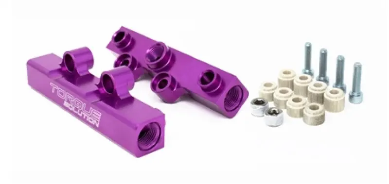 Torque Solution TQSTS-SU-400PR.2 Top Feed Fuel Rails: 02-14 Subaru WRX / 07-18 STI - Purple