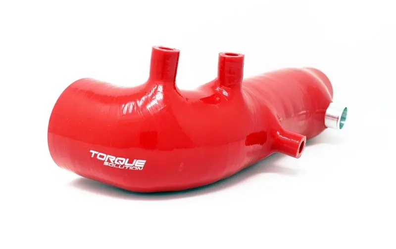 Torque Solution TQSTS-SU-463RD Turbo Inlet Hose Black: 02-07 Subaru WRX/04-18 STI/05-09 Legacy GT/04-13 FTX - Red