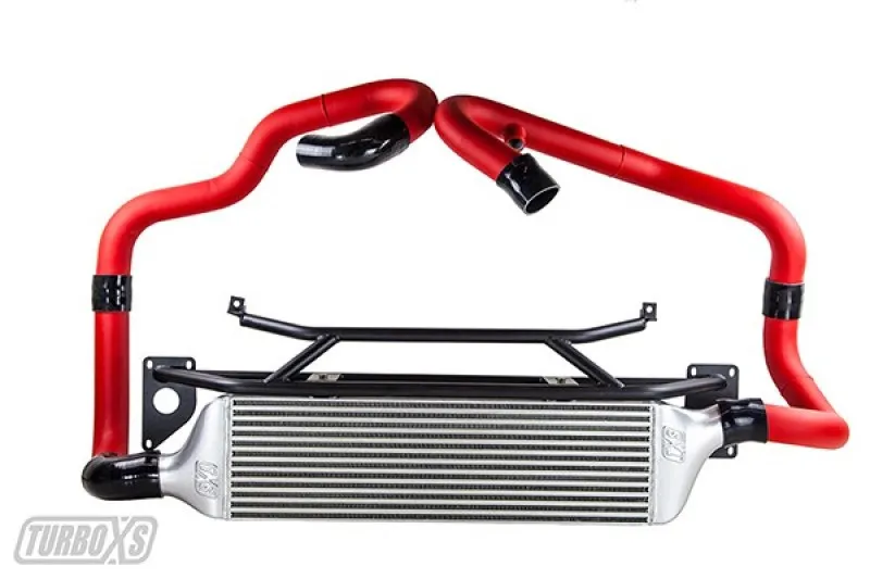 TurboXS STI15-FMIC-RED Фронтальный интеркуллер для Subaru STI 2015-2021 Красные патрубки TurboXS STI15-FMIC-RED Фронтальный интеркуллер для Subaru STI 2015-2021 Красные патрубки