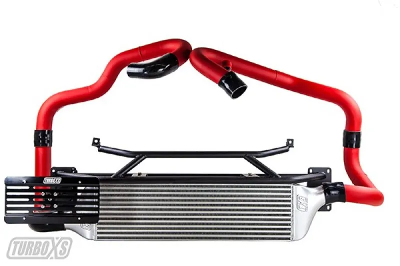 #5 TurboXS STI15-FMIC-RED Фронтальный интеркуллер для Subaru STI 2015-2021 Красные патрубки #5 TurboXS STI15-FMIC-RED Фронтальный интеркуллер для Subaru STI 2015-2021 Красные патрубки
