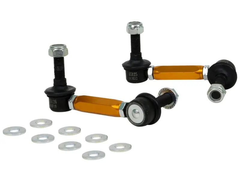 Whiteline WHLKLC180-115 Universal Sway Bar Link Assembly Heavy Duty Adjustable Steel Ball 115mm Size №1