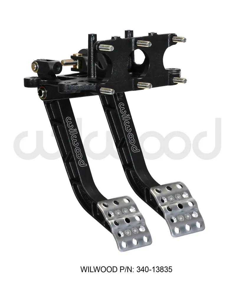 Wilwood WIL340-13835 Adjustable Dual Pedal - Brake / Clutch - Rev. Swing Mount - 5.1:1