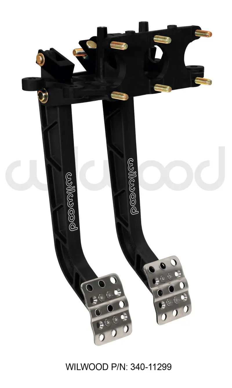 Wilwood WIL340-11299 Adjustable Dual Pedal - Brake / Clutch - Rev. Swing Mount - 6.25:1 №1