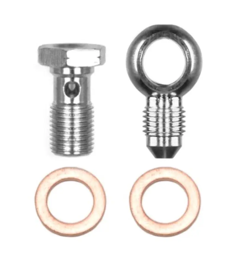 Wilwood WIL220-14431 Banjo Fitting Kit -3 Male To 10mm-1.00 Banjo Bolt & Crush Washers (1 Qty) №1