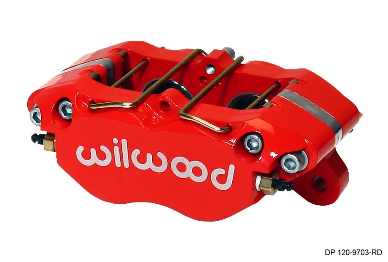 Wilwood WIL120-9703-RD Caliper-Dynapro 5.25in Mount - Red 1.38in Pistons .81in Disc №1