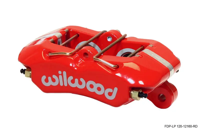 Wilwood WIL120-12160-RD Caliper-Dynapro Low-Profile 5.25in Mount - Red 1.12in Pistons .81in Disc