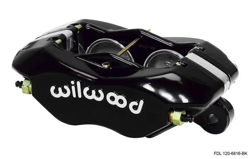 Wilwood WIL120-6816-BK Caliper-Forged Dynalite-Red 1.75in Pistons .81in Disc