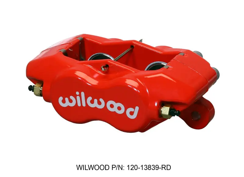 Wilwood WIL120-13839-RD Caliper-Forged DynaliteI-Red 1.38in Pistons .81in Disc №1