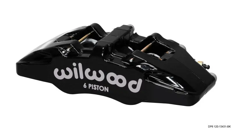 Wilwood WIL120-13431-BK Caliper-Forged Dynapro 6 5.25in Mount-L/H 1.62/1.38in/1.38in Pistons .38in Disc