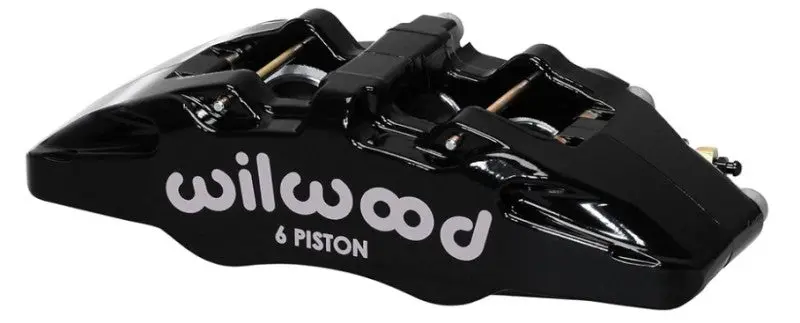 Wilwood WIL120-13430-BK Caliper-Forged Dynapro 6 5.25in Mount-R/H 1.62/1.38in/1.38in Pistons .38in Disc №1