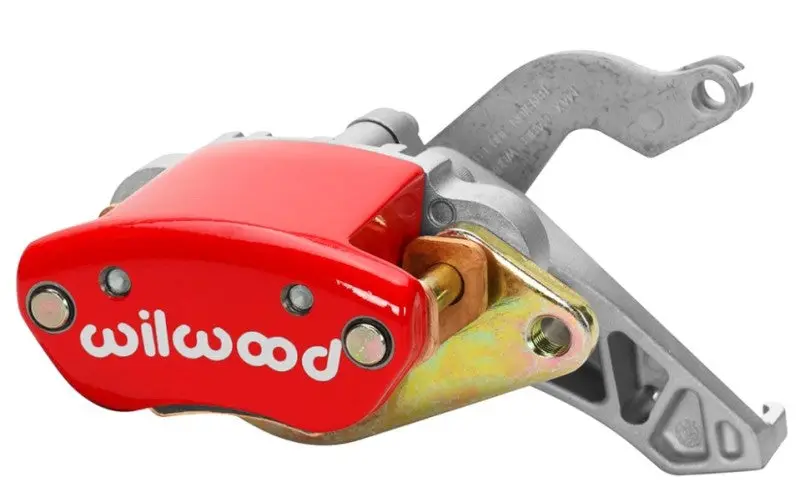 Wilwood WIL120-12070-RD Caliper-MC4 Mechanical-L/H - Red W/ Logo 1.19in Piston .81in Disc