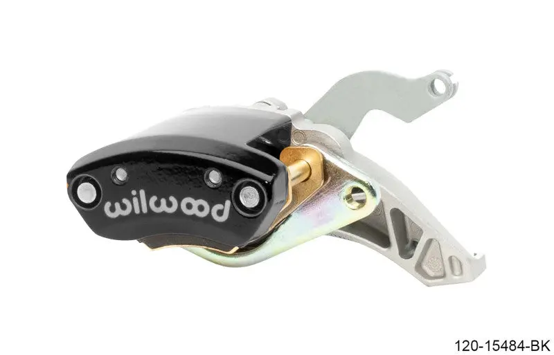 Wilwood WIL120-15484-BK Caliper - MC4 Mechanical Right Hand - Black 1.19in Piston 1.10in Rotor - Black