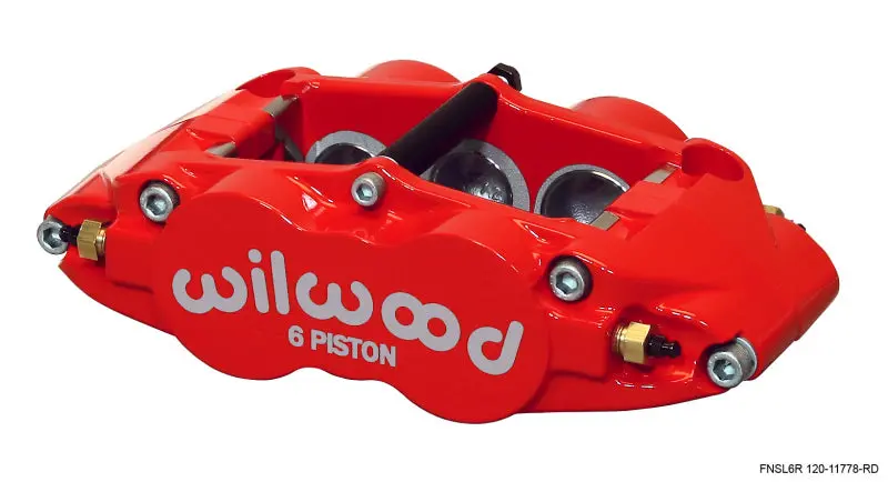 Wilwood WIL120-11778-RD Caliper-Narrow Superlite 6R-RH - Red 1.62/1.12/1.12in Pistons 1.25in Disc №1