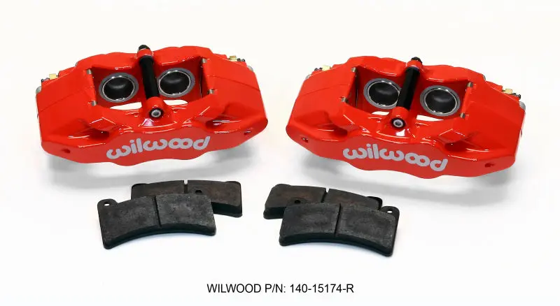 Wilwood WIL140-15174-R DPC56 Rear Caliper Kit Red Corvette All C5 / Base C6 1997-2013