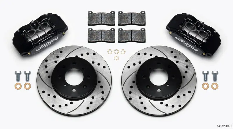 Wilwood WIL140-12996-D DPHA Front Caliper & Rotor Kit Drilled Honda / Acura W/ 262mm OE Rotor