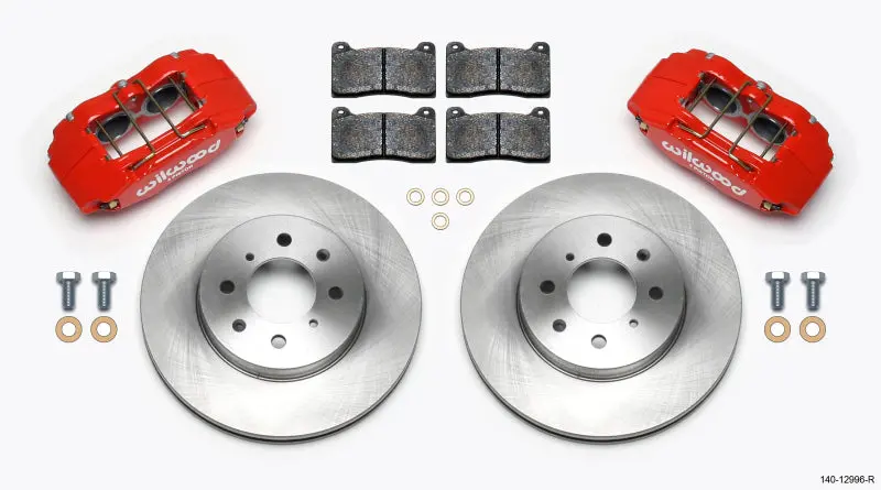 Wilwood WIL140-12996-R DPHA Front Caliper & Rotor Kit Red Honda / Acura W/ 262mm OE Rotor №1