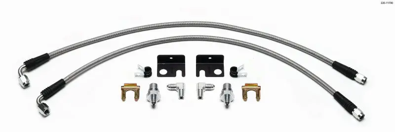 Wilwood WIL220-11790 Flexline Kit 01-Up Honda Fit