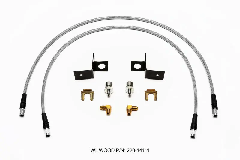 Wilwood WIL220-14111 Flexline Kit 30 Inch -3 3/8-24 IF 1/8 NPT 90 Degree №2