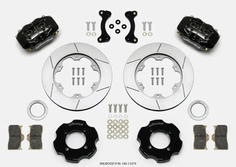 Wilwood WIL140-13379 Forged Dynalite Front Hat Kit 11.00in GT Rotor 95-05 Miata №1