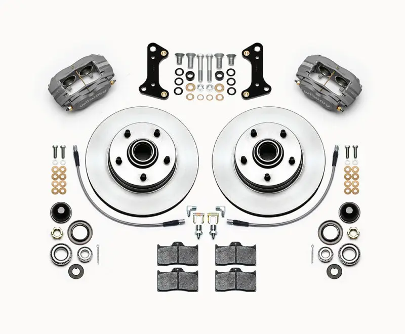 Wilwood WIL140-15272 Forged Dynalite-M Front Kit 11.00in 1 PC Rotor&Hub 67-69 Camaro 64-72 Nova Chevelle