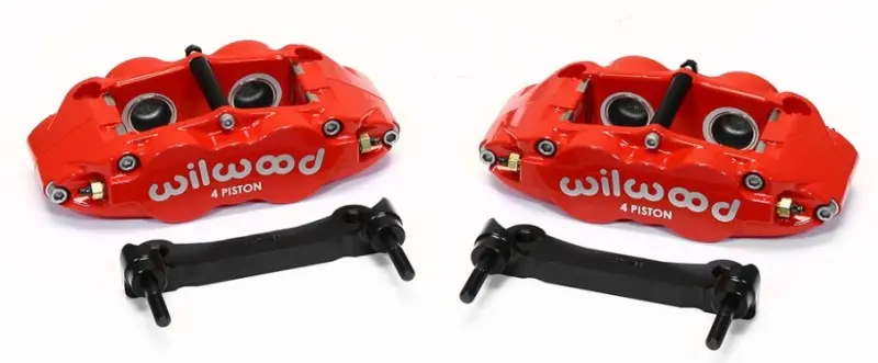 Wilwood WIL140-14026-R Narrow Superlite 4R Rear Caliper & Bracket Kit - Red 97-13 C5/C6 Corvette W/ OEM Rotors