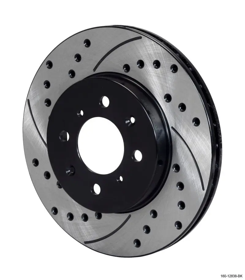 Wilwood WIL160-12838-BK Rotor-.68in Offset-SRP-BLK-Drill-RH 10.32 X .83 - 4 X 3.93