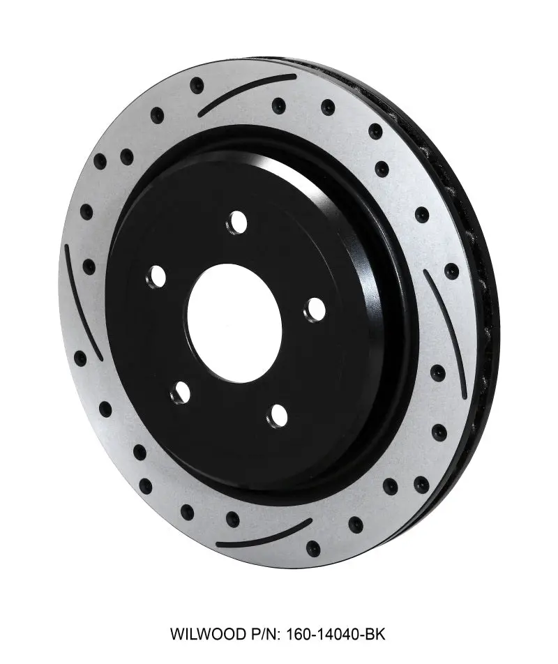 Wilwood WIL160-14040-BK Rotor-Rear-SRP-C5/C6 Vette-RH-BLK 12.00 X 1.03 - 5 X 4.75in №1