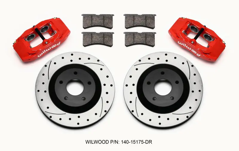 Wilwood WIL140-15175-DR SLC56 Front Caliper & Rotor Kit Red Corvette All C5 / Base C6 1997-2013 №1